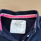 Abercrombie   Fitch Men s Blue Polo Shirt M Pink Embroidered Moose Logo