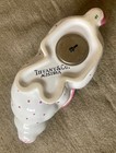 Tiffany   Co Austria White Ceramic Bunny Bank Pink Dots No Key Easter Display