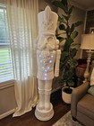 6 Foot Holiday Time 75    White Nutcracker Christmas Decoration Brand New In Hand