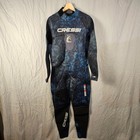 Cressi Tokugawa 3mm Wetsuit Mens Xxl Spearfishing Freediving Blue Camo Steamer