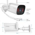 Tmezon 3mp Wireless Security Camera System Cctv Wifi 2-way Audio 5mp Nvr 1tb Hdd