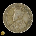 1933 South Africa 1 Shilling 80  Silver Coin -e1295