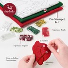 Bucilla 18  Felt Applique Stocking Making Kit Santa And Friends 89330e