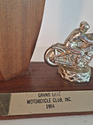 Vintage 1964 Motorcycle Club Racing Trophy Award Harley Bsa Triumph Honda