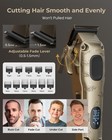 Vgrpro Hair Clipper   Trimmer Set For Men Professional  Waterproof Gloden