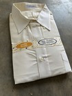 Vintage 70s Deadstock Oxford Dagger Collar Dress Shirt Men   s 17 1 2-33 Usa