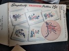 Lot Of 4 Vintage Embroidery Transfers  1920 s-1940 s  Simplicity   Butterick    