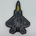 Lockheed Martin   F-22 Raptor    5 Inch Pvc Patch With Hook And Loop
