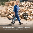 Seesii Sliding Compound Miter Saw 8  Cordless Power Miter Saw With Laser Guide
