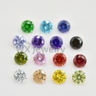 4-10mm Round 15pcs 1pcs Each Color loose Cubic Zirconia Stone Diy For Jewelry