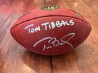 Tom Brady Signed The Duke Wilson Nfl Football     Personalized To Tom Tibbals Coas