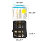 9 Pieces Wooden Pottery Tools Set For Detailed Clay Sculpting And Carving