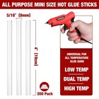 Arrow 200pc Hot Glue Sticks 4 x5 16  Clear Glue Gun Sticks Hot Melt For Glue Gun