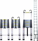 20ft Folding Ladder Multi-purpose Extension Telescopic Ladder For Home Diy Loft 