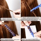 20pcs Heatless Spiral Hair Curlers Rollers Diy Hair Styling Beauty Tool Kit