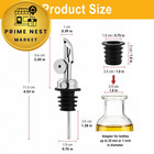 3 Pcs Olive Oil Dispenser Spout With Adapters  Oils Pourer For Small  Silver