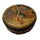 Antique Drum 1920   s Chinese Dragon Phoenix Tom Tom Hand Painted Celebratory 10x4
