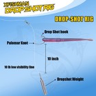 Drop Shot Rigs For Bass Fishing Ready Rig With Hooks And Sinker Weights  hook   