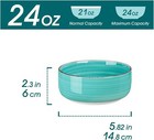 Bonita Cereal Bowls Set Of 6  24 Oz Ceramic Bowls For Kitchen  Dishwasher