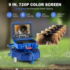 9  Self-leveling Sewer Inspection Camera 512hz 230ft 70m Digital Length Counter