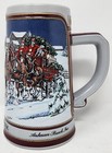 Vintage 1989 Budweiser Holiday Beer Stein Mug Clydesdale Collectors Series