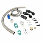 Oil Feed Oil Return Drain Line Hose Kit On T3 T4 T70 T66 T04e Turbo Turbocharger