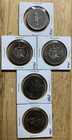 Lot Of 5 Canadian Coin Dollars 1973-1990          d