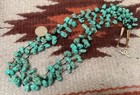 Ethnic Multi-strands Turquoise Nuggets Necklace g170a-w2 5 