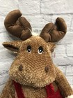 Dan Dee Plush 30    Floppy Big Stuffed Reindeer Christmas Overalls Soft Friend Sfk