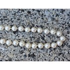 Gorgeous 14k Gold Clasp Vintage 65 Cultured Pearl  6mm  Necklace 19 1 2 