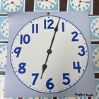 Vintage Clock Teach Analog Demonstration Teacher Large Size K-3rd W  15 Student