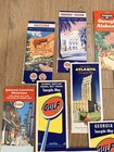 Vtg 1950s Gas Station Road Maps Lot Of 18 Whiting Bros Route 66 Gulf Texaco Esso