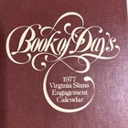 1977 Virginia Slims Book Of Days Engagement Calendar Vintage Advertising Planner