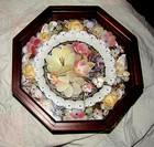 Sandi Blanda Contemporary Maritime Folk Art Shell Art Sailor s Valentine Signed