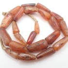 28  Strand Ancient Agate Carnelian Stone Trade Beads Estate African Collection