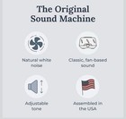 Dohm Original Fan-based White Noise Machine Adjustable Tone  White  Medium