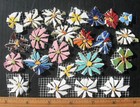23 Daisy Mosaic Tile Set Mix Size   Color Broken China Plate Tiles