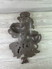 Vintage Syroco Wood Wall Decor Mcm Floral Chrysanthemum Flowers Sculpture Art