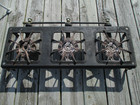 Antique Vintage Cast Iron 3 Burner Camp Cook Stove  Not-tested  Un-branded 