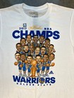 Adidas Caricature Golden State Warriors 2017 Nba Championship T-shirt Men Sz M