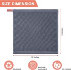 Kitchen Towels   6-pack Dish Towels 100  12 X 12 - 6 Pack  Dark Grey