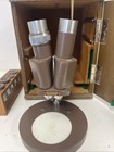 Vintage Swift Student Binocular Microscope  Case  Key And Accessories 