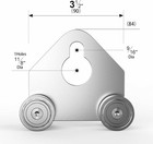2 Pcs 4 Wheel Hoist Trolley Assembly 15 8  Strut Channel Heavy Duty Roller