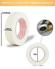 Masking Tape 1 Inch X 55 Yards     4 Rolls  220 Yards Total   Strong Adhesive     