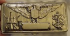 Antique Military Wwi Gillette U s  Service Safety Razor Shaving Kit Eagle 