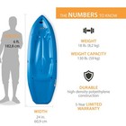 New Lifetime Wave 6 Ft Youth Kayak  paddle Included   90154 Blue