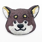 2pcs Brooch Backpack Tote Bag Pin Embroidery Cartoon Lifelike Beagle Shiba Dog