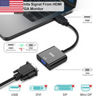 Hdmi To Vga  Gold-plated Adapter  male To Female  For Computer  Desktop  Laptop 