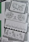Aunt Marthas 3111 Beautiful Floral Motifs Pillowcase Embroidery Transfer Pattern