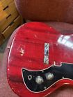 Vintage 1960   s Teisco Japan Lawsuit Sg Style Electric Guitar Body